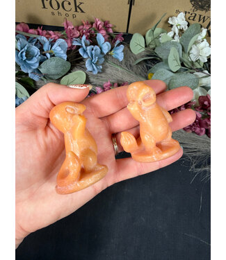 Orange Aventurine Charmander Carving, Pokémon Carving