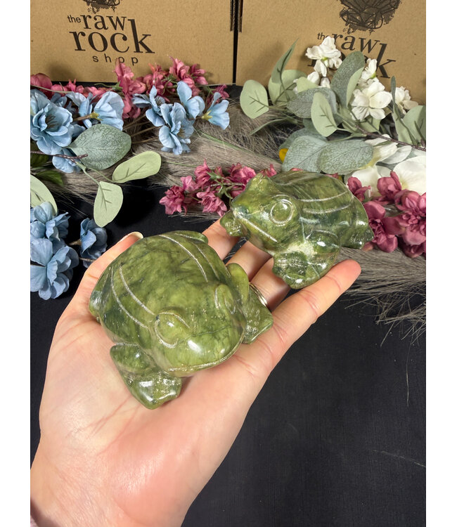 Large Green Jade Bull Frog