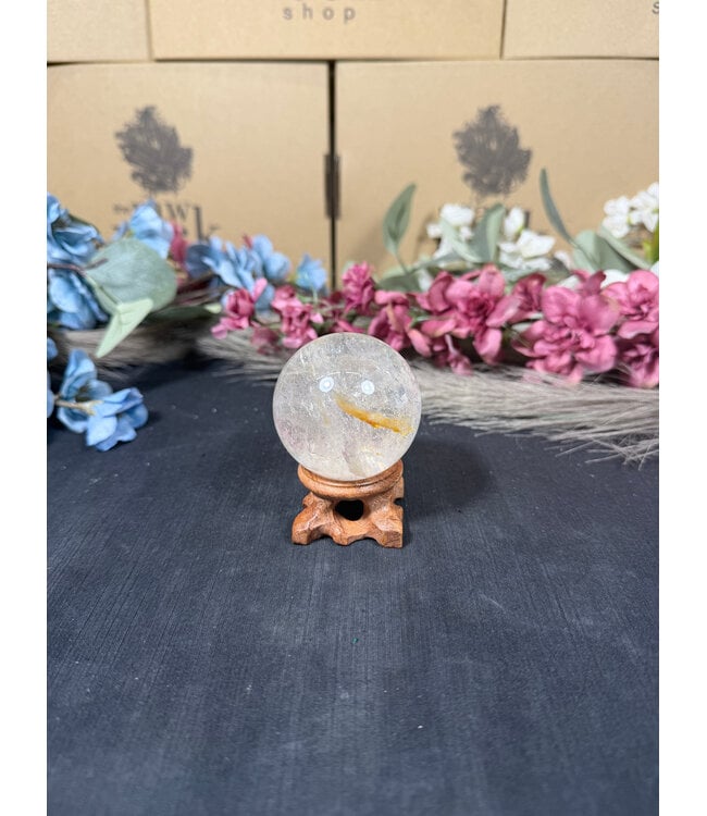 Clear Quartz Sphere #1, 51.8mm, 196gr