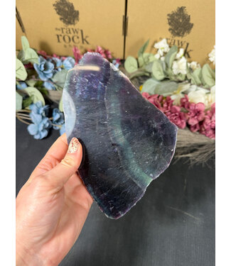 Rainbow Fluorite Slab #17, 534gr