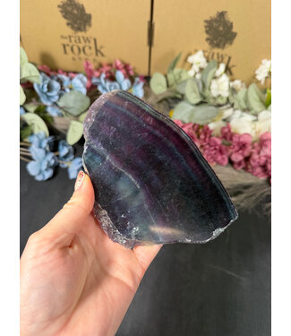 Rainbow Fluorite Slab #13, 330gr