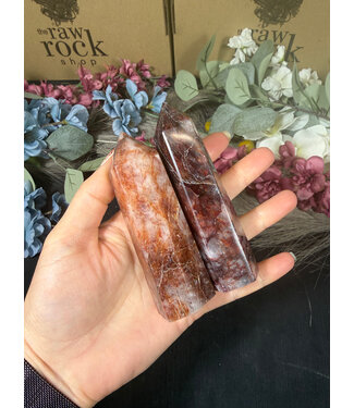 High Quality Fire Quartz Point, Size Jumbo [150-174gr]