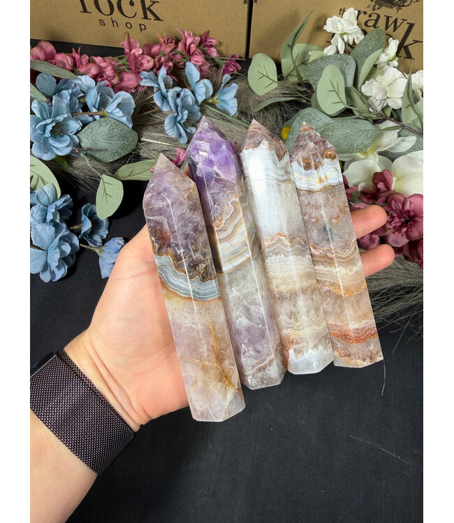 Amethyst Agate Point, Size Jumbo [150-174gr]
