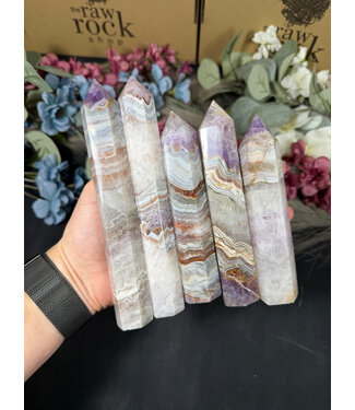 Amethyst Agate Point, Size Jumbo-Plus [175-199gr]