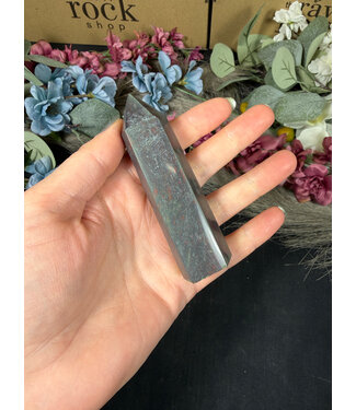Heliotrope Bloodstone Point, Size X-Large [100-124gr]