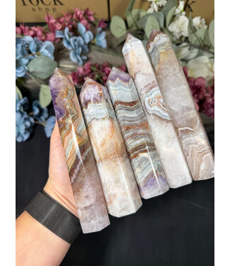 Amethyst Agate Point, Size Giant [200-224gr]