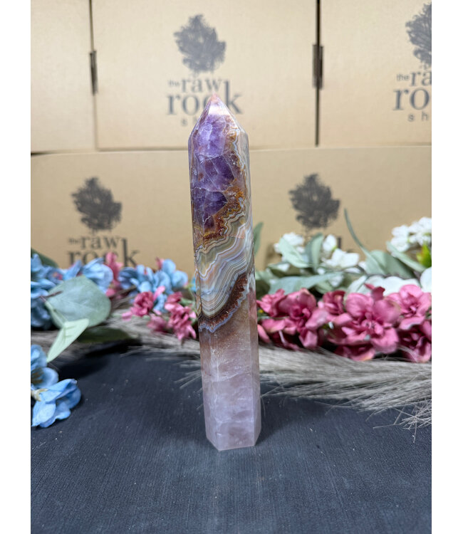 Amethyst Agate Tower #6, 314gr