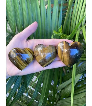Tiger Eye Heart, Size Small [75-99gr]