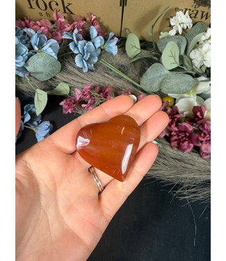 Banded Carnelian Heart, Size XX-Small [25-49gr]