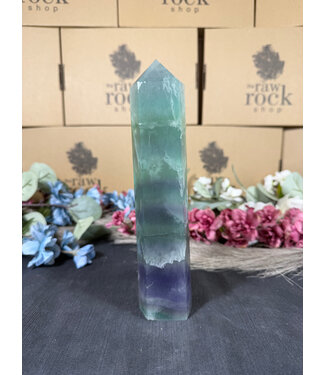 Rainbow Fluorite Tower #106, 1024gr