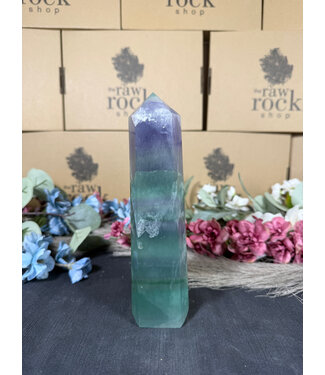 Rainbow Fluorite Tower #111, 1032gr