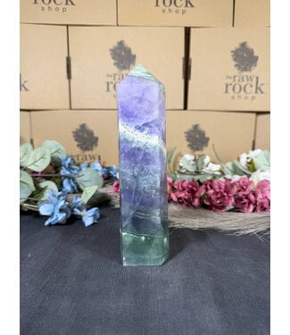 Rainbow Fluorite Tower #114, 1224gr