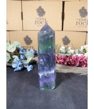 Rainbow Fluorite Tower #102, 1026gr