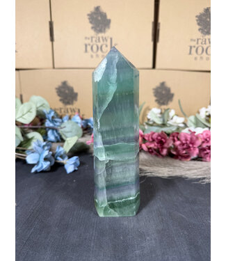 Rainbow Fluorite Tower #101, 1014gr