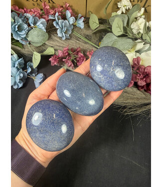 Blue Aventurine Palm Stone, Size XX-Large [175-199gr]