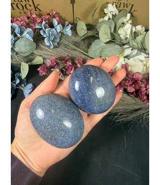 Blue Aventurine Palm Stone, Size Jumbo [200-224gr]