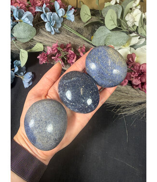 Blue Aventurine Palm Stone, Size Large [125-149gr]