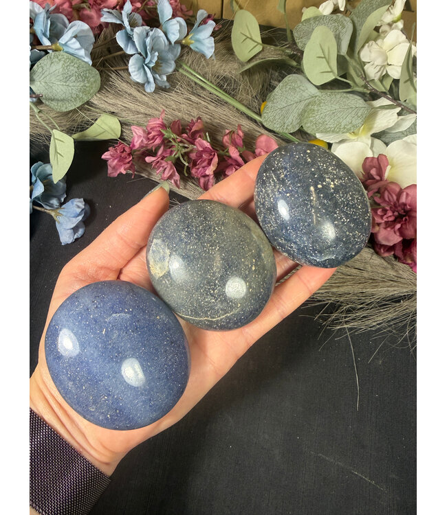 Blue Aventurine Palm Stone, Size X-Large [150-174gr]