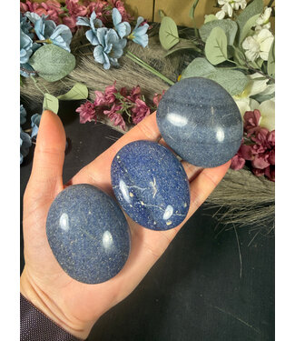 Blue Aventurine Palm Stone, Size Medium [100-124gr]
