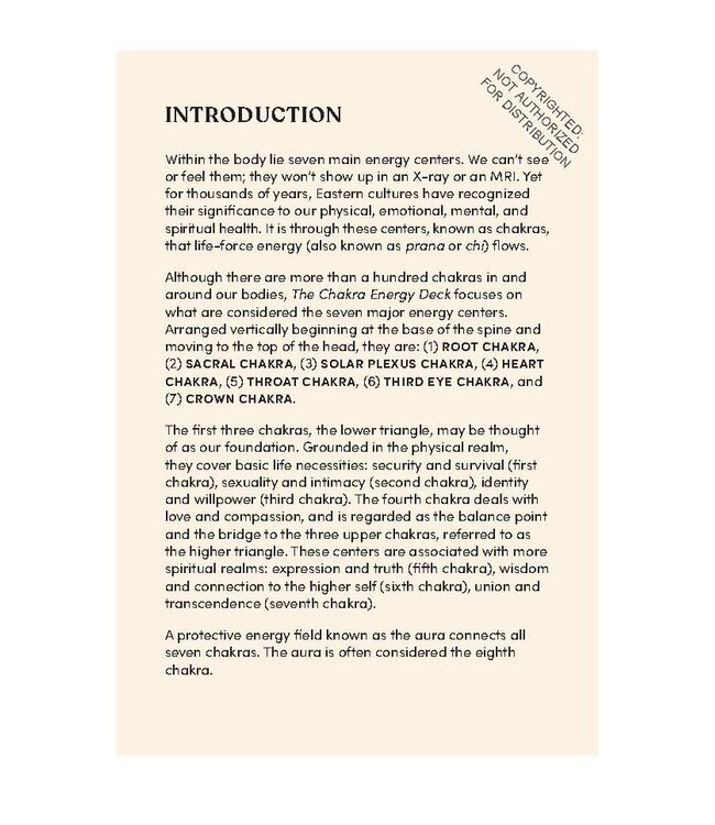 The Chakra Energy Deck