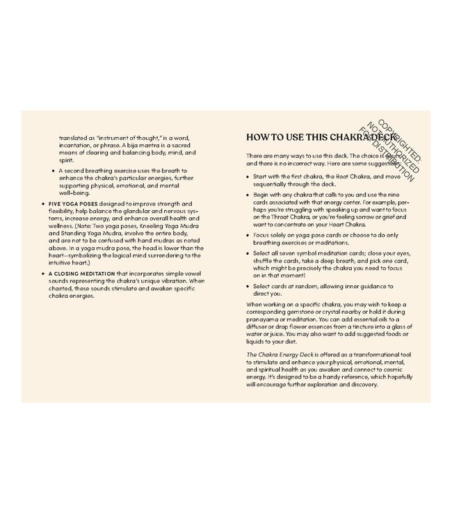 The Chakra Energy Deck