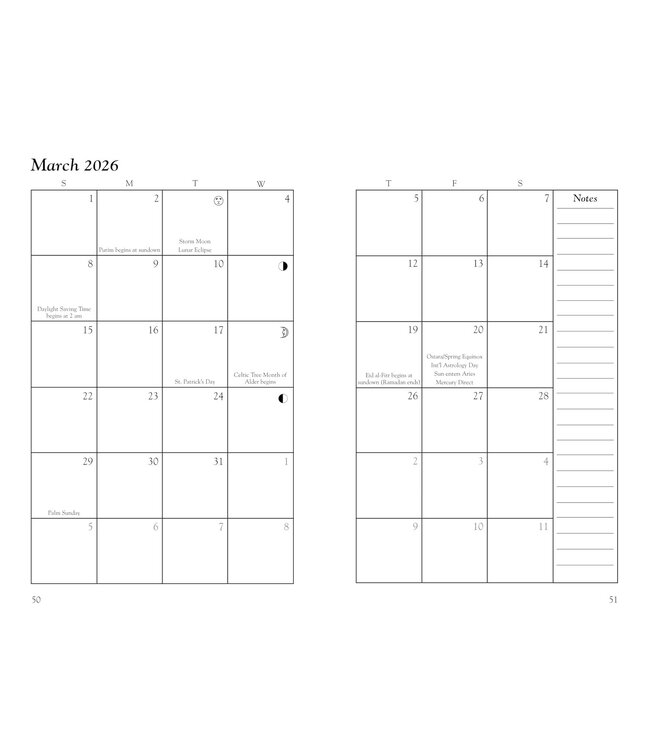 Llewellyn's 2026 Witches' Datebook