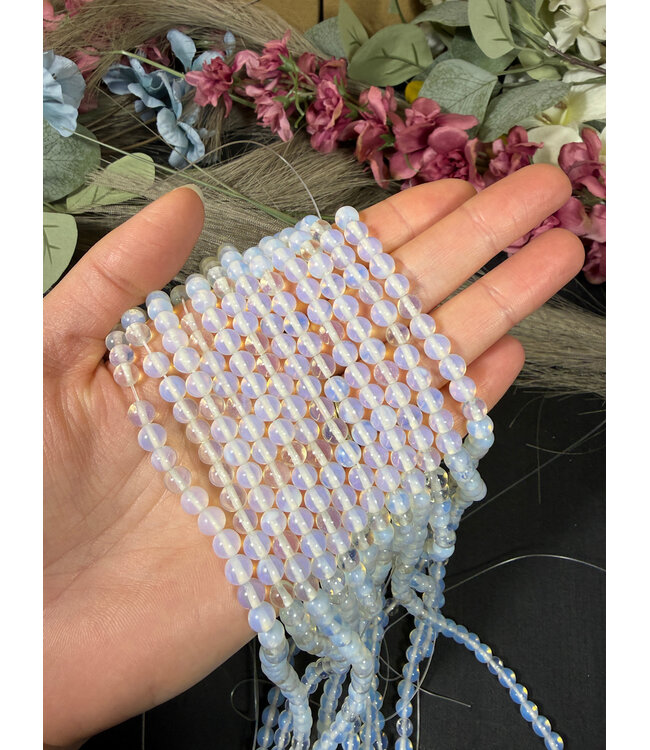 Opalite Beads Polished 15" Strand 6mm 8mm