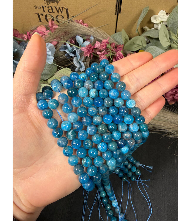 Apatite Beads Polished 15" Strand 6mm 8mm