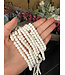 White Lava Beads 15" Strand 6mm 8mm