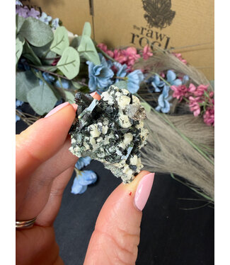 Aegirine with Smoky Quartz #35, 17.71gr