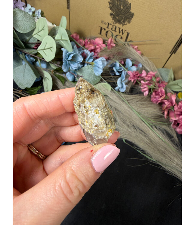 Aegirine with Smoky Quartz #24, 18.71gr