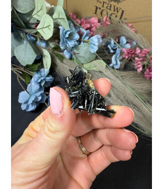 Aegirine with Smoky Quartz #13, 9.27gr