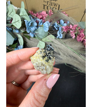 Aegirine with Smoky Quartz #9, 13.78gr