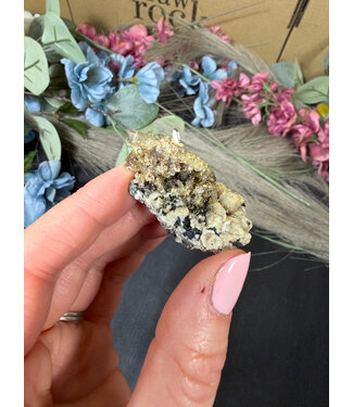 Aegirine with Smoky Quartz #4, 15.89gr