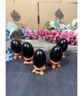 Black Obsidian Egg, 35-39mm