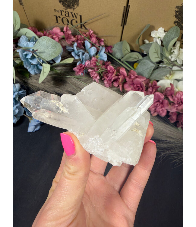 Clear Quartz Cluster #330, 188gr