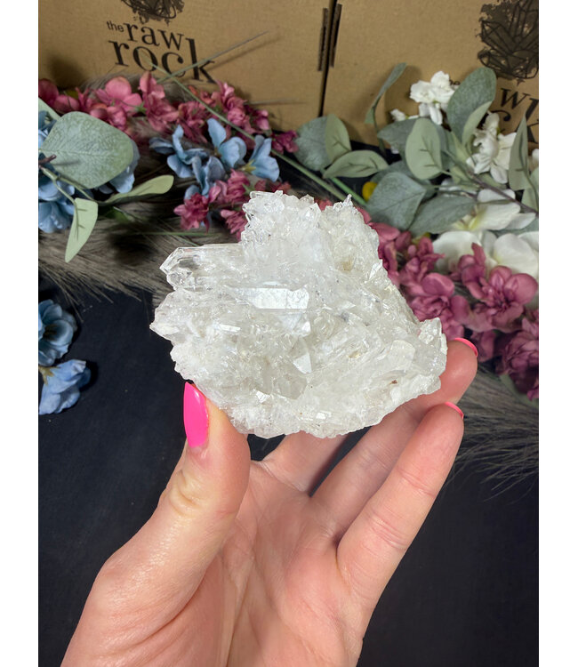 Clear Quartz Cluster #329, 222gr
