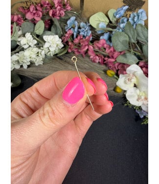 Eye Pin 304 Stainless Steel Golden 35x3mm50 Pack