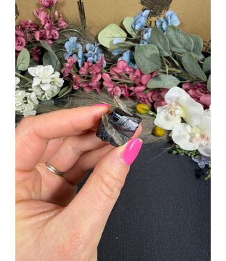 Schorl Black Tourmaline with Smoky Quartz #11, 16.74gr