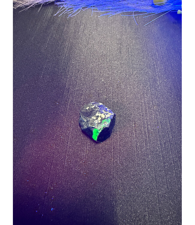 Schorl Black Tourmaline with Hyalite Opal #23, 21.43gr