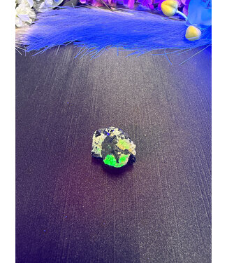 Schorl Black Tourmaline with Hyalite Opal #17, 31.68gr