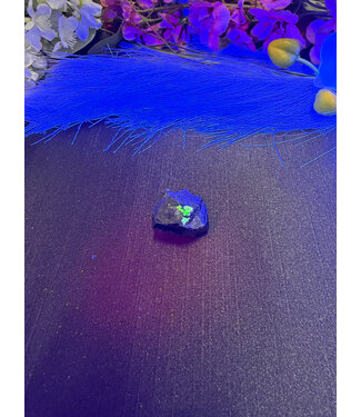 Schorl Black Tourmaline with Hyalite Opal #12, 20.14gr