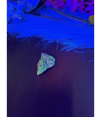 Schorl Black Tourmaline with Hyalite Opal and Smoky Quartz #7, 25.38gr