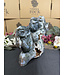 Moss Agate Owl Carving 1532gr