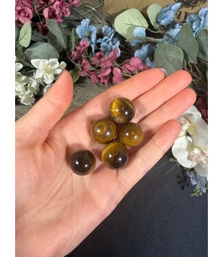 Mini Tiger Eye Sphere, 1cm