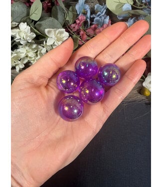 Mini Purple Aura Sphere, 2cm