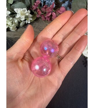 Mini Pink Aura Sphere, 2.5-3cm