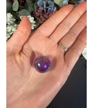 Mini Purple Aura Sphere, 1cm