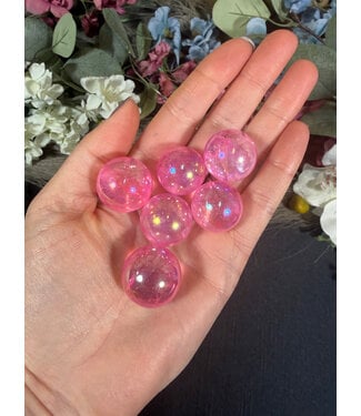Mini Pink Aura Sphere, 2cm