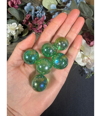 Mini Green Aura Sphere, 2cm